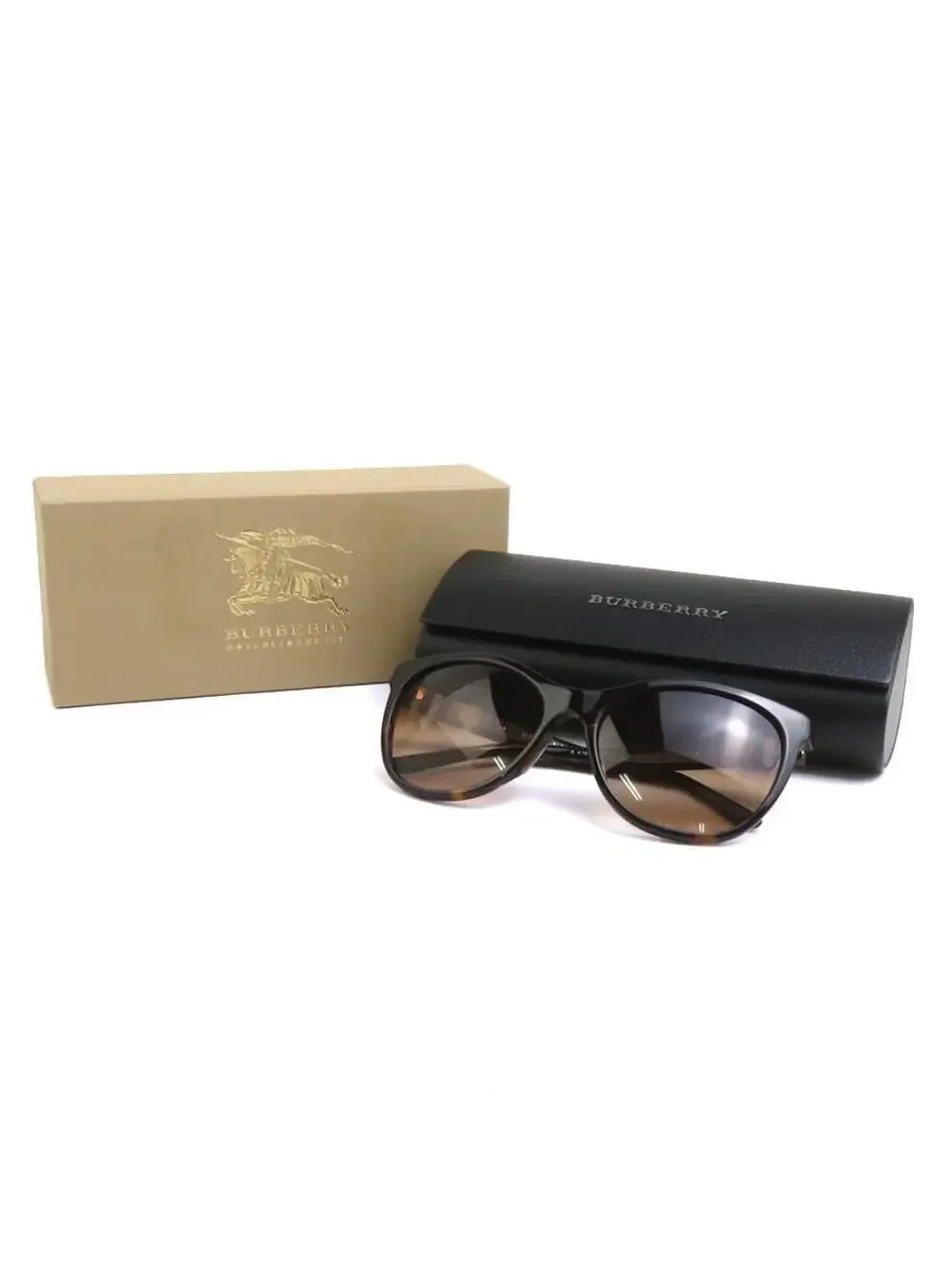 Auth Burberry Sunglasses Brown Plastic #358676B18B